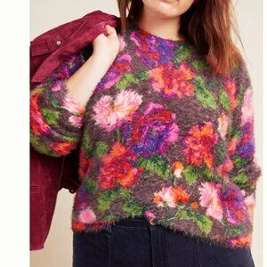 Anthropologie Meadow Rue Ariel Eyelash Sweater